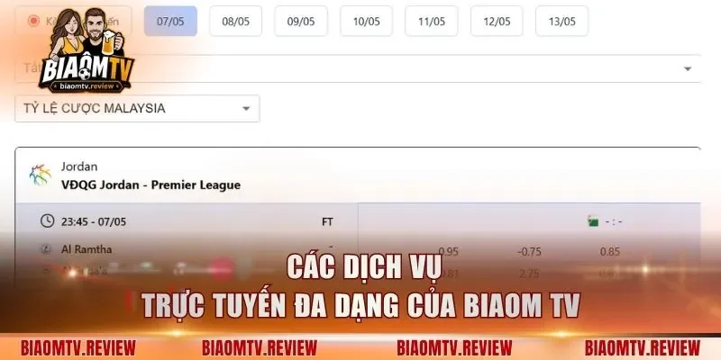 Các dịch vụ trực tuyến đa dạng của Biaom TV