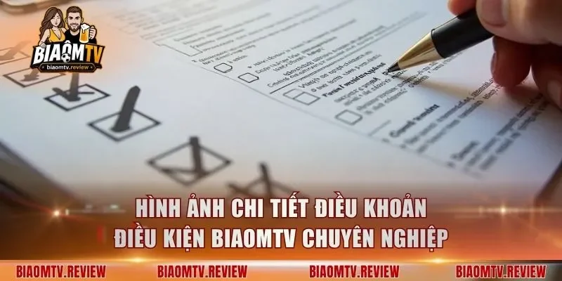 Hình ảnh chi tiết điều khoản điều kiện BiaomTV chuyên nghiệp
